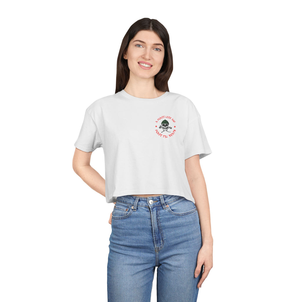 Scaff Til’ Death Women’s Crop Tee