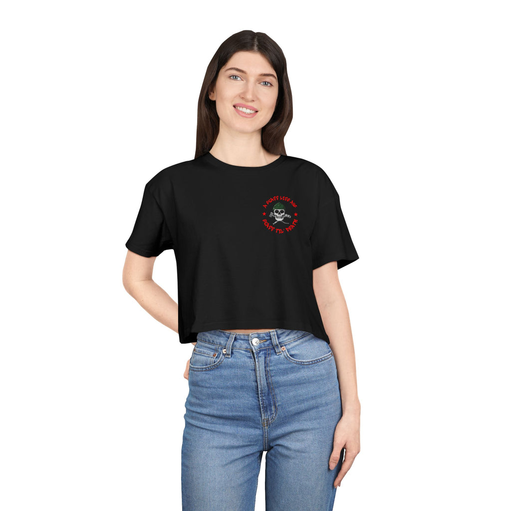 Scaff Til’ Death Women’s Crop Tee