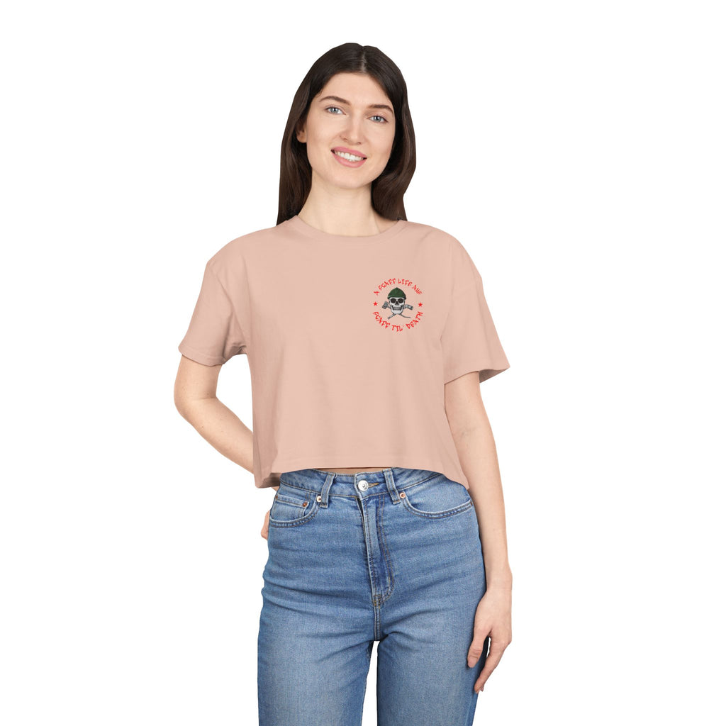 Scaff Til’ Death Women’s Crop Tee